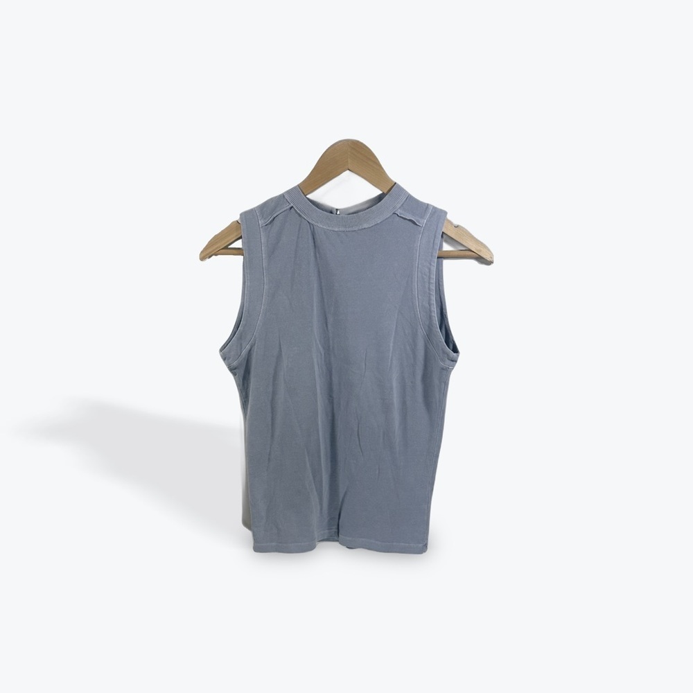 Sleeveless Crewneck Tank Top - Slate Blue